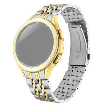 Bracelete de metal 7 contas, emendas de ouro Magunivers para Samsung Galaxy Watch4 40mm/44mm/Watch4 Classic 42mm/46mm - 1