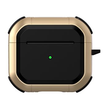 Capa e TPU à prova de choque com mosquetão, ouro Magunivers para AirPods 3 - 1