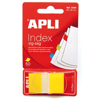 Index Apli 12484 Amarelo 25X45mm - 1