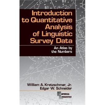 Introduction to Quantitative Analysis of Linguistic Survey Data - An Atlas by the Numbers - Hardback - 1997 - 1