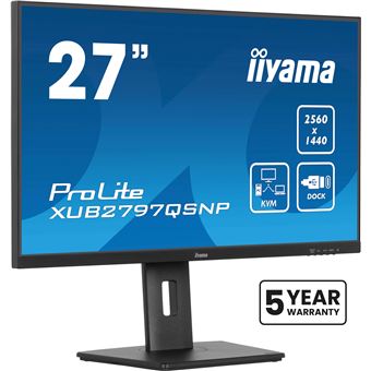 Monitor iiyama XUB2797QSNP-B1 | LED | QHD | 1 ms | 100 Hz | 27" | E - 1