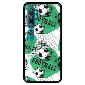 Capa Tpu Hapdey para Xiaomi Mi Note 10 - Note 10 Pro - Cc9 Pro | Design Padrão de Futebol 1 - Preto