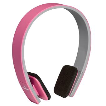 Auscultadores Bluetooth Denver BTH-204PINK | Rosa, Branco - 1