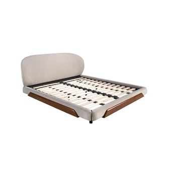 Cama ANGEL CERDA 7222 | Tecido Cinza Claro - 1