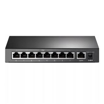 Switch TP-Link TL-SF1009P | 9 Portas 10/100Mbps PoE | Preto - 1