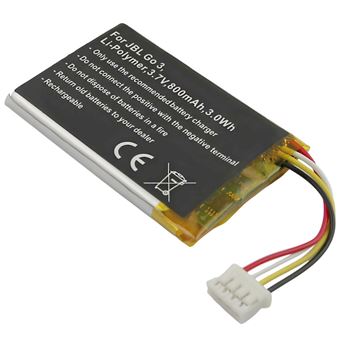 Bateria Avizar de Substituição para JBL Go 3 | 3,7V 800mAh 3Wh Li-Polímero | Multicor - 1