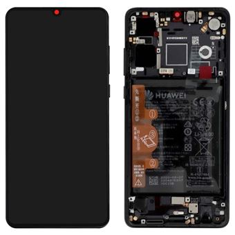 Bloco Completo Original Huawei P30 Ecrã LCD Táctil | Bateria 3650mAh - Preto - 1