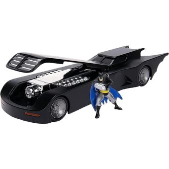 Réplica Jada Batmóvel e figura Batman Serie Animada | 22 cm - 1