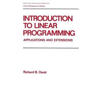 Introduction to Linear Programming - Applications and Extensions - Hardback - 1990 - 1