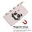Capa PU Magunivers padrão de impressão impressão impressão spot spot decor panda e corações para Samsung Galaxy A50_3