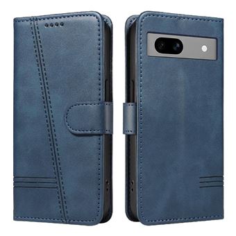 Capa FOXDOCK para Google Pixel 7A | Fecho Magnético | Compartimentos para Cartões e Suporte | Pele PU | À Prova de Choque | Azul - 1