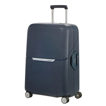 Mala de Viagem Média Samsonite MAGNUM com 4 Rodas e Fechadura | 69 cm - Azul Escuro - 1