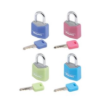 Cadeado para Bagagem MASTER LOCK 9120EURQCOLNOP | Azul, Verde, Rosa, Roxo - 1