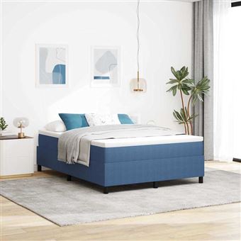 Cama Box vidaXL | Azul e Branco | 203 x 140 x 60 cm - 1