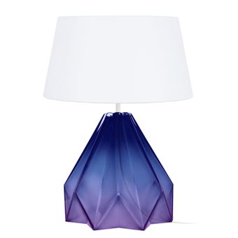 Candeeiro de Mesa Tosel Helsinki | 40 cm | 1 Luzes - Roxo e Branco - 1