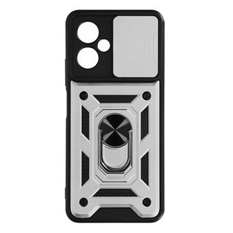 Capa Avizar para Redmi Note 12 5G com protector de camara e anel suporte video prateado - 1