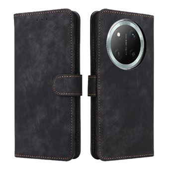 Capa ZURSANA para Honor Magic 7 Lite 5G | Pele Sintética | Fecho Magnético | Compartimento para Cartões com Bloqueio RFID | Preto - 1