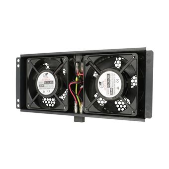 Ventoinha Extralink Cooling unit 2 fans, with cable for thermostat | Preto - 1