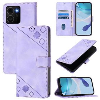 Capa ZURSANA para Nokia HMD Skyline | Flip | Couro PU | À Prova de Choque | Suporte Dobrável | Fecho Magnético | Roxo - 1