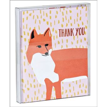 Foxy Thank You Notecard Set - 1