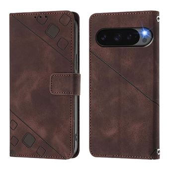 Capa ZURSANA para Google Pixel 10 Pro 5G | Flip | Couro PU | À Prova de Choque | Suporte Dobrável | Fecho Magnético | Castanho - 1