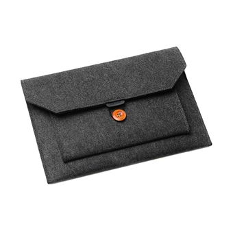 Bolsa de Proteção para Portátil Goeik com Botão e Bolsos Adicionais | 11'' - Cinzento - 1