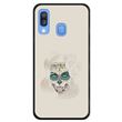 Capa Silicone Hapdey Para Samsung Galaxy A40 2019 Design Dia dos Mortos Senhora Caveira de Açúcar Flexível Em TPU - Preto