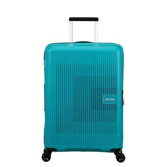 Mala de Viagem Média American Tourister Aerostep com 4 rodas | 67cm | Expansível - Azul Turquesa - 1