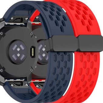 Pack 2x Bracelete Antiimpacto SnapFlow para Garmin Fenix 8 Pro Azul e Vermelho - 1