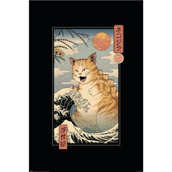 Poster Pyramid Int | Vincent Trinidad Catzilla Ukiyoe - 1