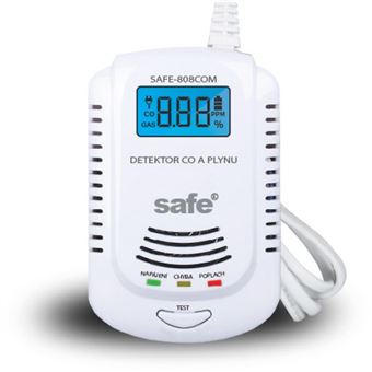 Detetor de Gás SAFE HOME SAFE808COM | Branco - 1