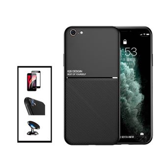 Kit G4M Capa Traseira Magnética Anti Choque + Película de Vidro Temperado GorilasGlass + Película Protectora para Câmara Traseira + Suporte Magnético para Apple iPhone SE 2022 - Preto - 1