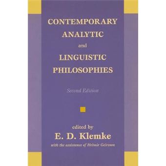 Contemporary Analytic And Linguistic Philosophies - 1