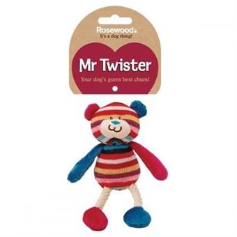 Brinquedo para Cão Rosewood Mr Twister | Urso Tilly | 20 cm - 1