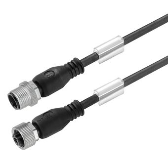 Cabo de Rede Weidmüller SAIL-M12GM12G-8-30U | Preto - 1