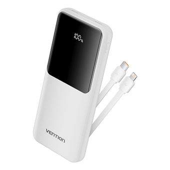 Power Bank Vention FHOW0 | 10000 mAh | Branco - 1