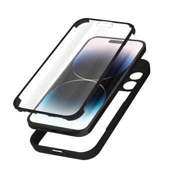 Capa Avizar para iPhone 14 Pro Max | Plexiglas, Polímero e Contorno Frontal - Preto - 1
