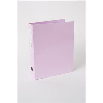 Capa A4 2 Argolas Ambar | Lombada Estreita | Pastel Rosa - 1