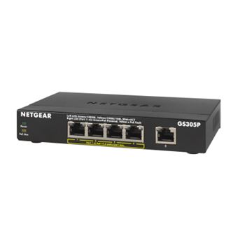 Switch de Rede NETGEAR GS305Pv2 | Preto - 1
