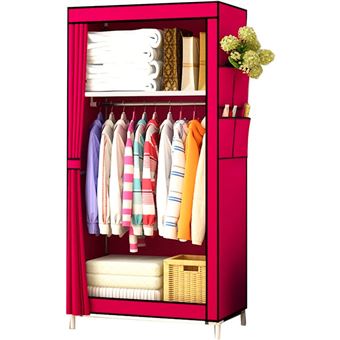 Guarda-roupa de Tecido com Bolsos Laterais Nyana Home | 160x70x45cm | Granada - 1