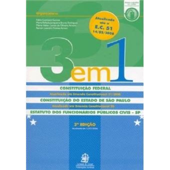 3 Em 1 - Constituição Do Estado De São Paulo - 1