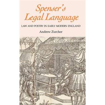 Spenser's Legal Language - Law and Poetry in Early Modern England - Hardback - 2007 - 1