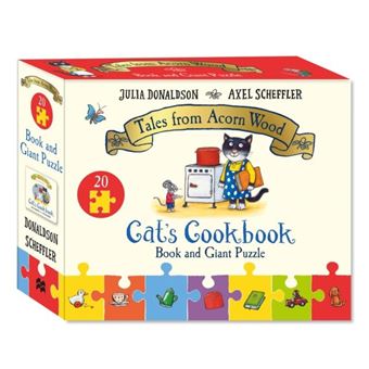 Cats Cookbook Book And Giant Puzzle Gift Set - 1