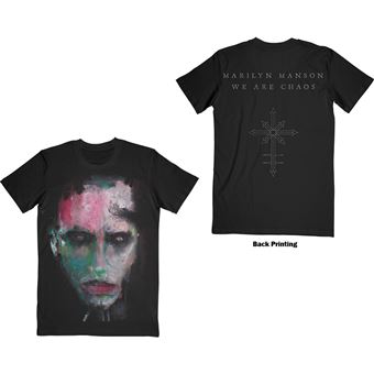 T-shirt Rock Off MARILYN MANSON | We Are Chaos (Back Print) | Preto | XXL - 1