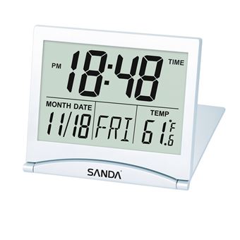 Relógio Digital Calendário SANDA SD-4090 | Cinza - 1