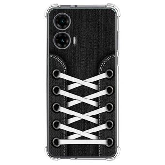 Capa TUMUNDOSMARTPHONE de silicone à prova de choque para Motorola Moto G35 5G Sneakers Design 02 Desenhos - 1