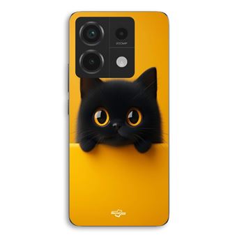 Capa Maniacase para Xiaomi Redmi Note 13 Pro 5g | Gato fofo fundo laranja - 1