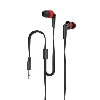 Auriculares TALIUS EA-1001 Preto, Vermelho