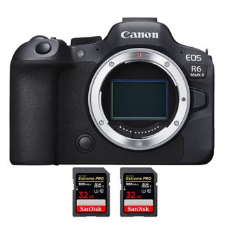 Canon EOS R6 Mark II ( R6II ) + 2 SanDisk 32GB Extreme PRO UHS-II SDXC 300 MB/s + PDF 20 Técnicas para Melhorar as suas Fotografias - 1