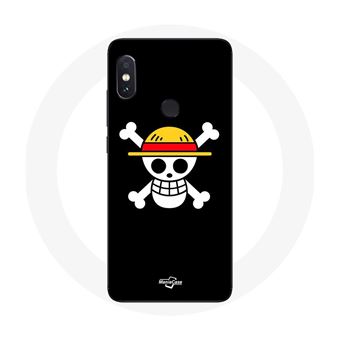 Capa Maniacase para Xiaomiredmi Note 5 Ai Dual Camera One Piece Manga Crânio Fundo Preto - 1
